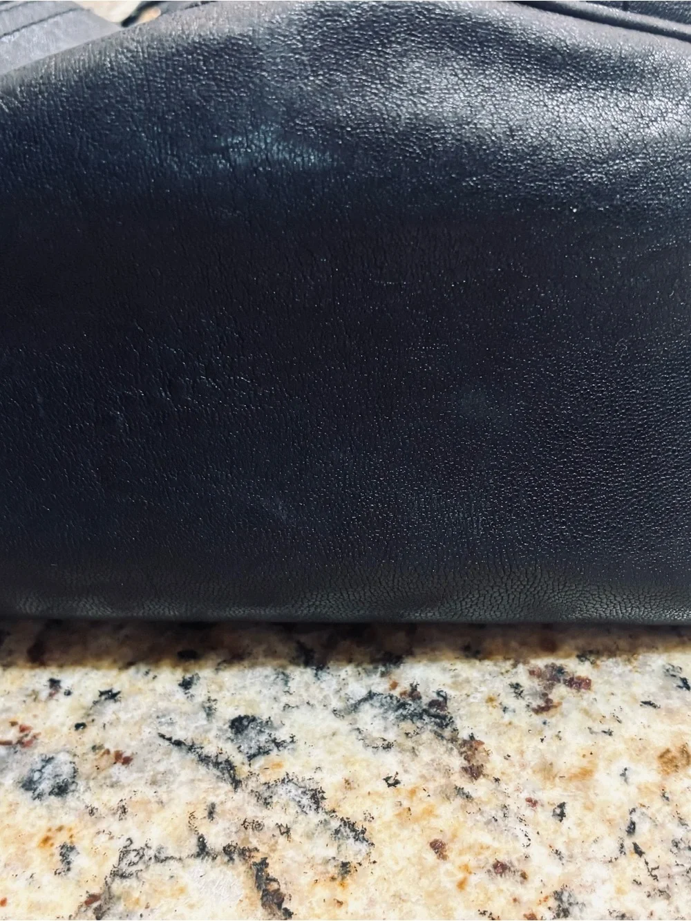 Tory Burch Black Leather Messenger with Gold Hardware